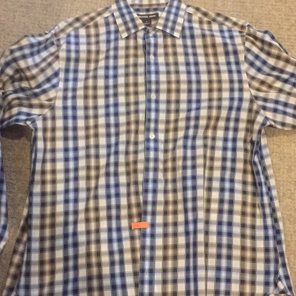Michael Kors Plaid long sleeve. 100% Cotton